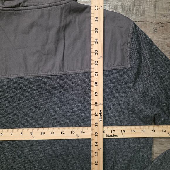 Banana Republic Pullover Men’s Large Gray Snap Button Casual - Picture 5 of 7
